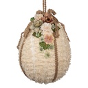 Decorative Hanger Egg Beige Ø 20x29 cm