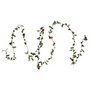 Décoration guirlande Noël Vert Rouge 300 cm