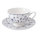 Tazzina da caffè con piattino Bianco Blu