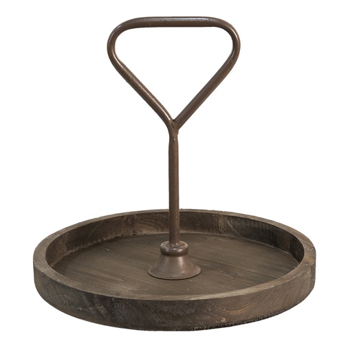 Cake Stand Brown Ø 35x33 cm