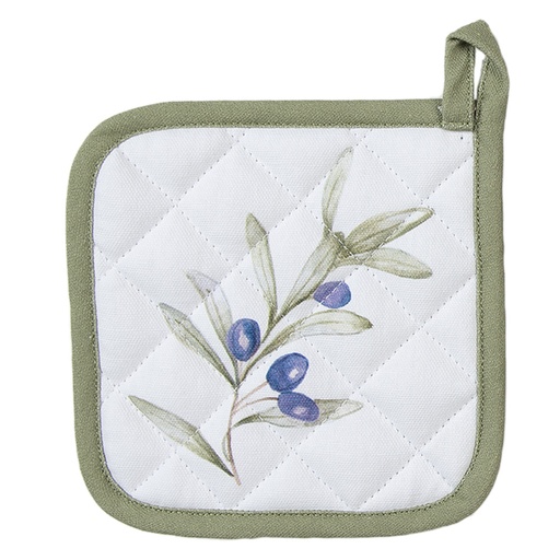 Manique enfant Beige Vert 16x16 cm