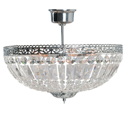 Deckenleuchte Kristall Transparent Ø 47x38 cm E14/max 6x40W