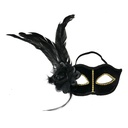 Maschera Nero Color oro 22x9x21 cm