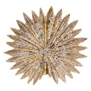 Decorative bowl Flower Yellow White Ø 22x3 cm