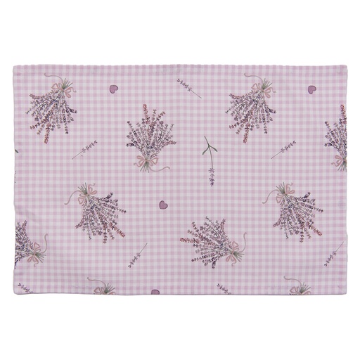 Placemat (set of 6) Purple, White 48x33 cm