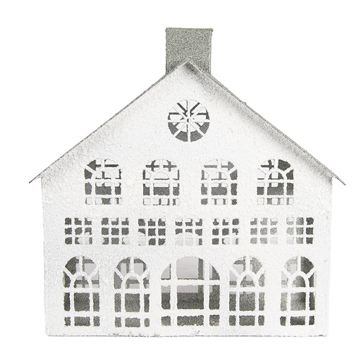 Décoration Maison Blanc Gris 34x16x34 cm