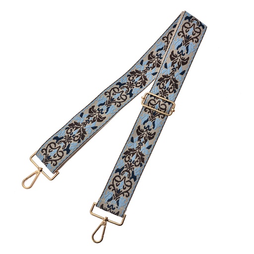 Cinghia per Borse Beige Blu 5x140 cm