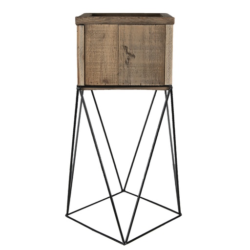 Flower Pot Inside Brown 28x28x50 cm