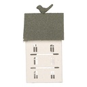 Décoration Maison Blanc Vert 12x12x27 cm