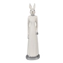 Statua Decorativa Coniglio Bianco 11x9x41 cm