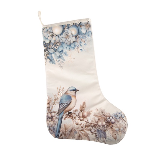 Décoration de chaussettes de Noël Bas de Noël Beige Bleu 29x1x48 cm