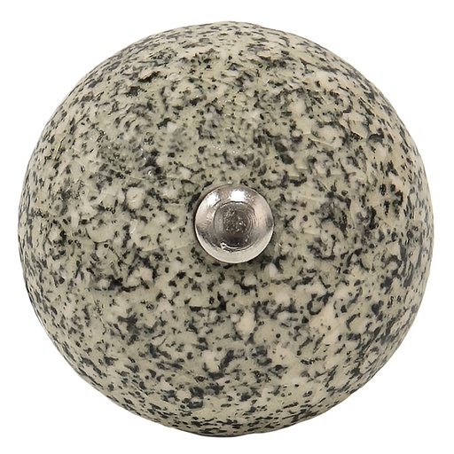Doorknob Black White Ø 4x3 cm / S3 cm