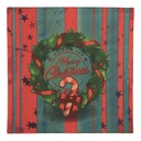 Serviettes en papier Rouge Vert 33x33 cm (20)