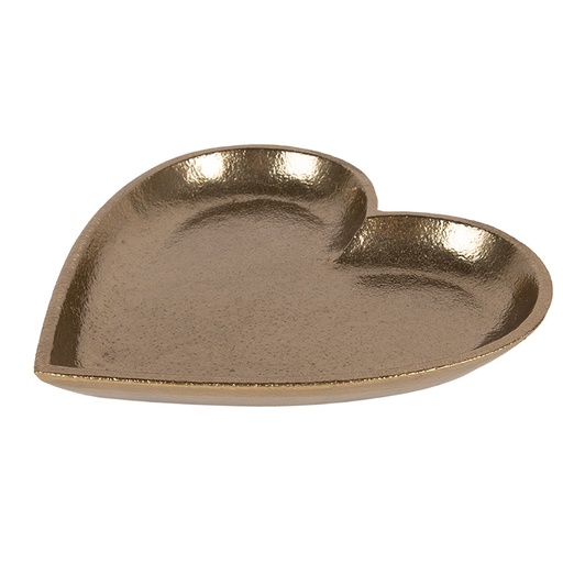 Decorative Bowl/Platter Gold colored 21x21x2 cm