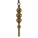 Pendentif de décoration Noël Couleur or Ø 5x34 cm