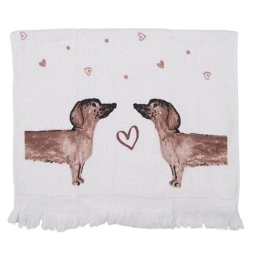 Guest Towel Beige, Brown 40x66 cm