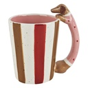 Mug Red Pink 14x9x13 cm