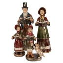 Decoration Christmas Choir Red Green (4) 13x13x34/11x12x31/13x8x21/8x8x20 cm