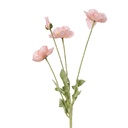 Dekorativer Zweig mit Blumen Rosa Grün