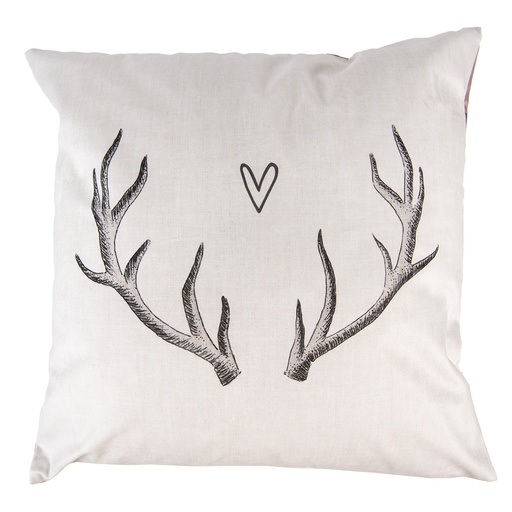 Cushion Cover Beige Brown 45x45 cm