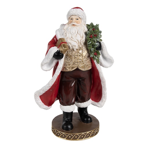 Decoration Weihnachtsmann Rot Braun 13x10x23 cm