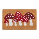 Doormat Inside Brown Red 75x45x1 cm