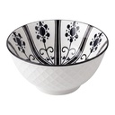 Bol de soupe Blanc Noir Ø 13x6 cm / 350 ml