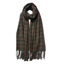 Foulard femme impirmée Vert 70x180 cm