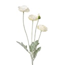 Dekorativer Zweig mit Blumen Weiß Grün