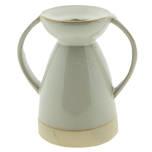Bougeoir Beige 12x8x13 cm