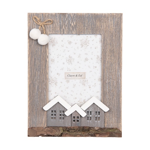 Photo frame Brown White 16x3x21 cm / 10x15 cm