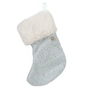 Christmas Stocking Decoration Blue 14x1x17 cm
