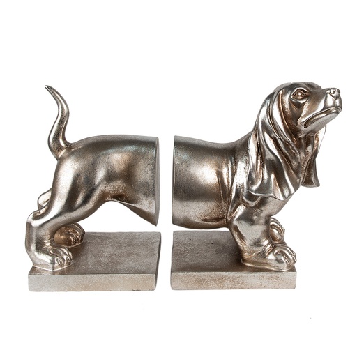Boekensteun (2) hond 36x12x19 cm