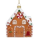 Boule de Noël Marron Blanc 10x3x12 cm