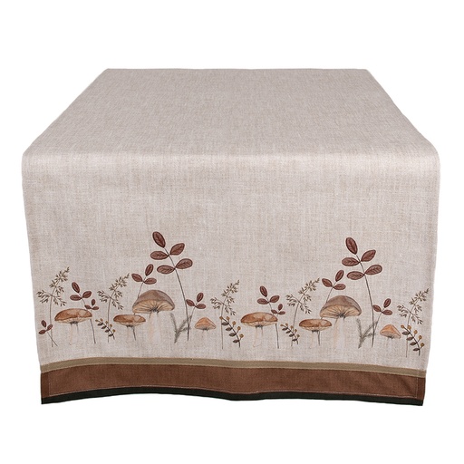 Chemin de table Beige Marron 50x140 cm