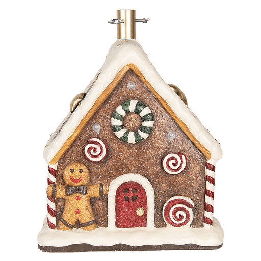 Christmas tree stand Brown White 37x26x47 cm