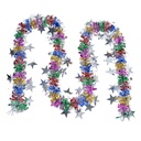 Decoration garland Christmas Multicoloured 200 cm