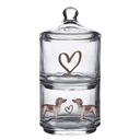 Storage Jar with Lid Transparent Ø 10x21 cm
