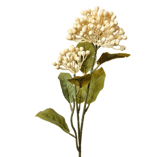 Artificial Flower Beige Green 8x7x53 cm