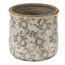 Vaso Porta Pianta Grigio, Blu Ø 17x16 cm