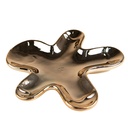 Dekorativer Schale Goldfarbig 13x12x1 cm