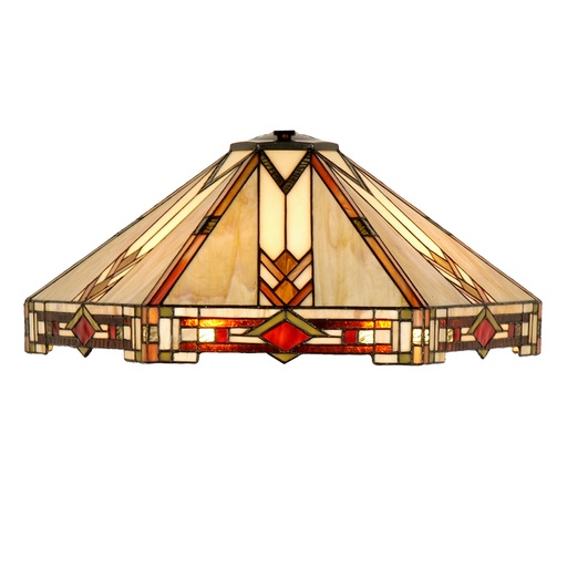 Lampenschirm Tiffany Beige Ø 50x25 cm