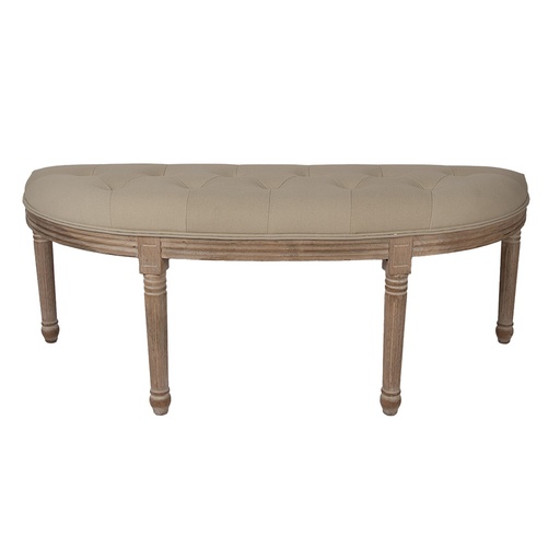 Canapé Marron Beige 125x41x48 cm