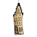 Decoratie hanger huisje vilt 5x2x15 cm