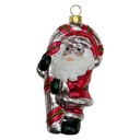 Boule de Noël Rouge Couleur argent 10 cm