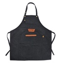 Kitchen Apron Black 78x70 cm
