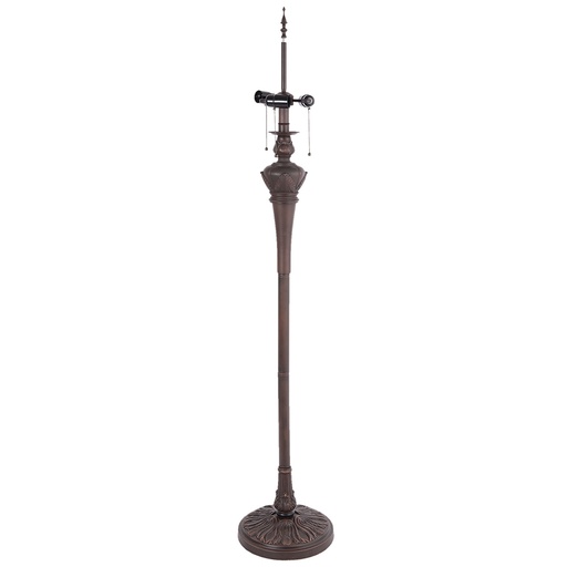 Lampensockel Stehlampe Tiffany Braun Ø 31x164 cm E27/max 3x60W