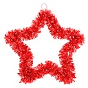 Decorazione Natalizie Stella Rosso 45x2x45 cm