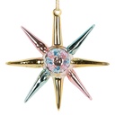 Boule de Noël Couleur or Bleu 11x3x11 cm