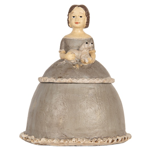 Clayre & Eef Sieradendoos Vrouw 19x16x22 cm Beige Kunststof